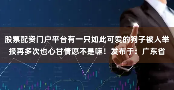 股票配资门户平台有一只如此可爱的狗子被人举报再多次也心甘情愿不是嘛！发布于：广东省